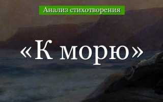 Что значит море для пушкина